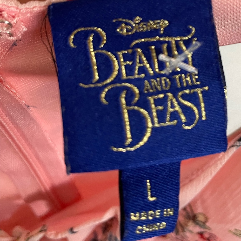 Disney Beauty and the Beast Floral Dress-Size Large - Picture 5 of 5